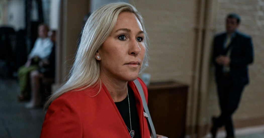 Greene Threatens to Oust Johnson Over Spending Bill