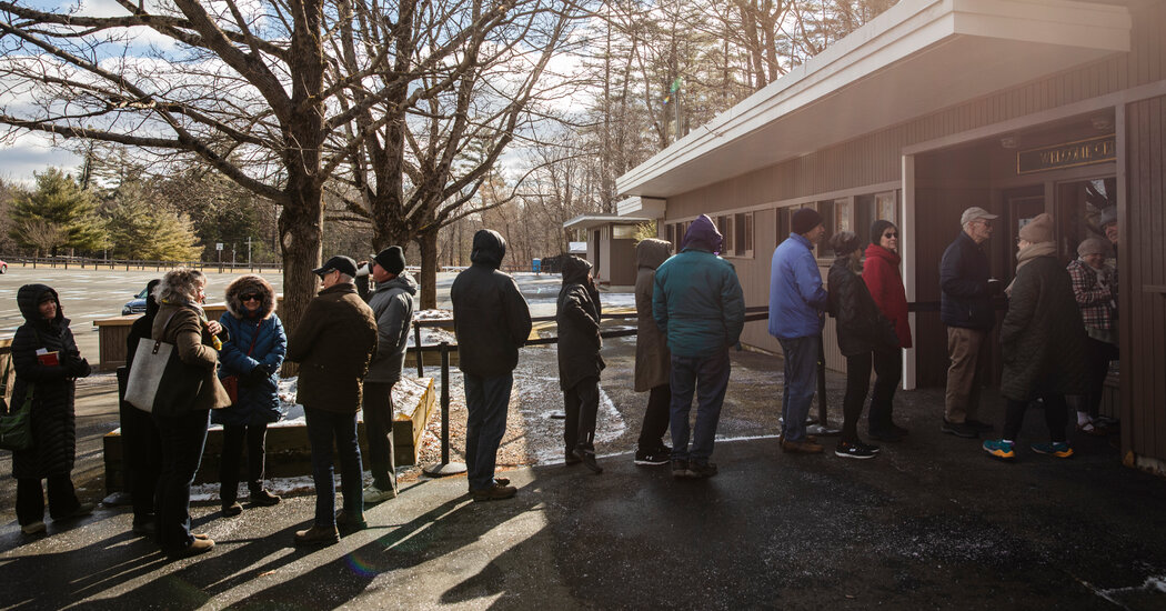 In Frigid Early Spring, Lining Up for a Rite of Summer in Western Massachusetts