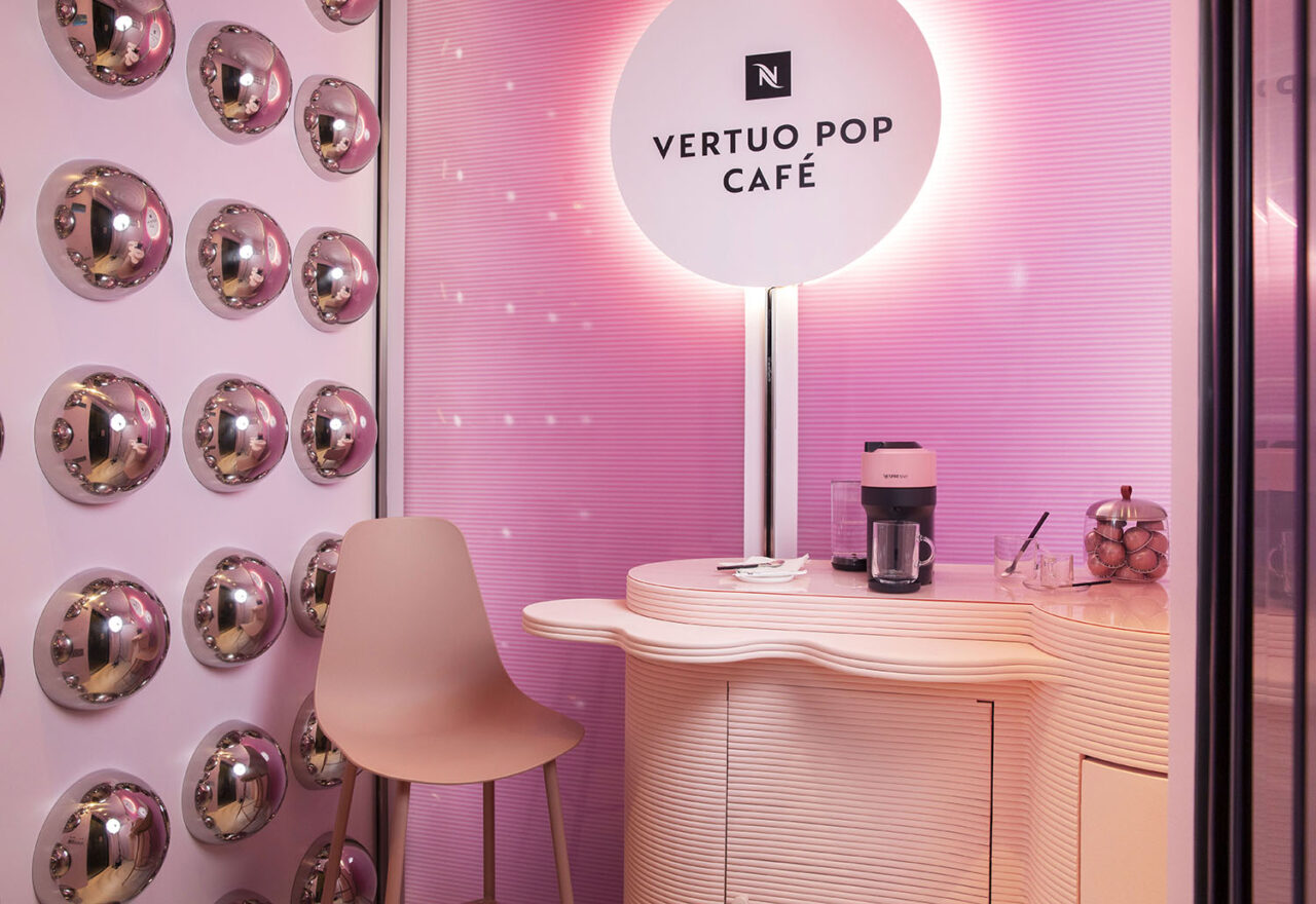 How Nespresso Turned an NYC Elevator into the Vertuo Pop Café