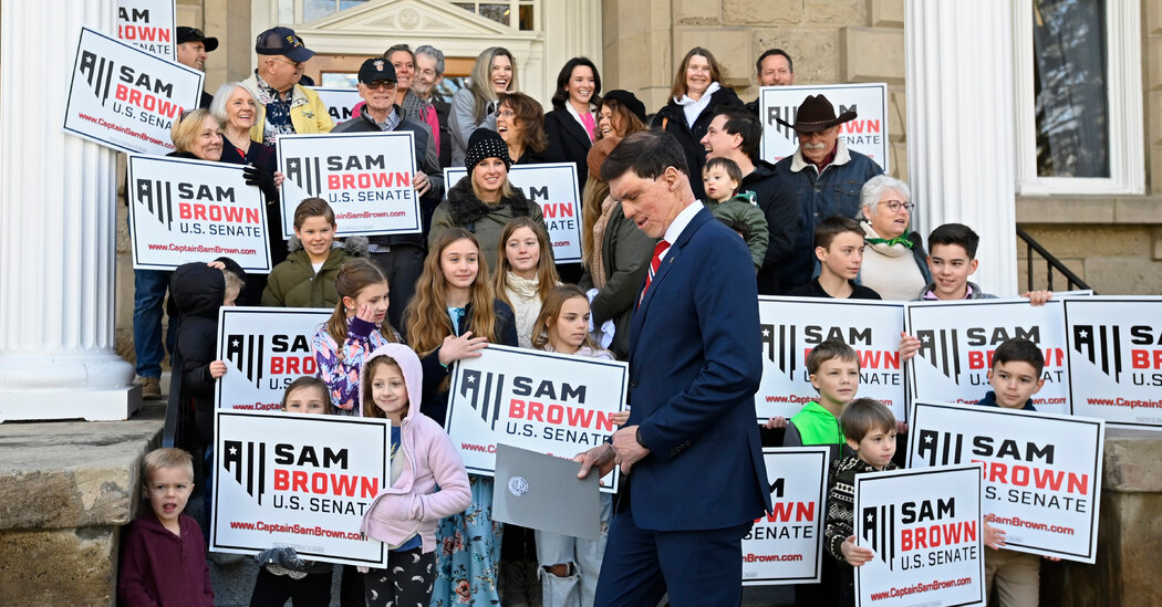 Nevada G.O.P. Senate primary heats up as the long shot goes after the front-runner.