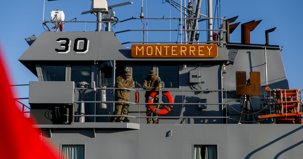 U.S. Army Begins Building Floating Aid Pier off Gaza