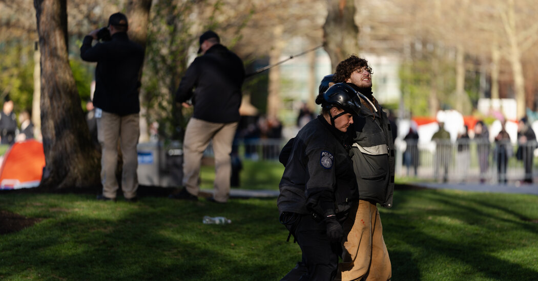 Colleges Cracking Down on Pro-Palestinian Protests Raise Questions About Outsiders