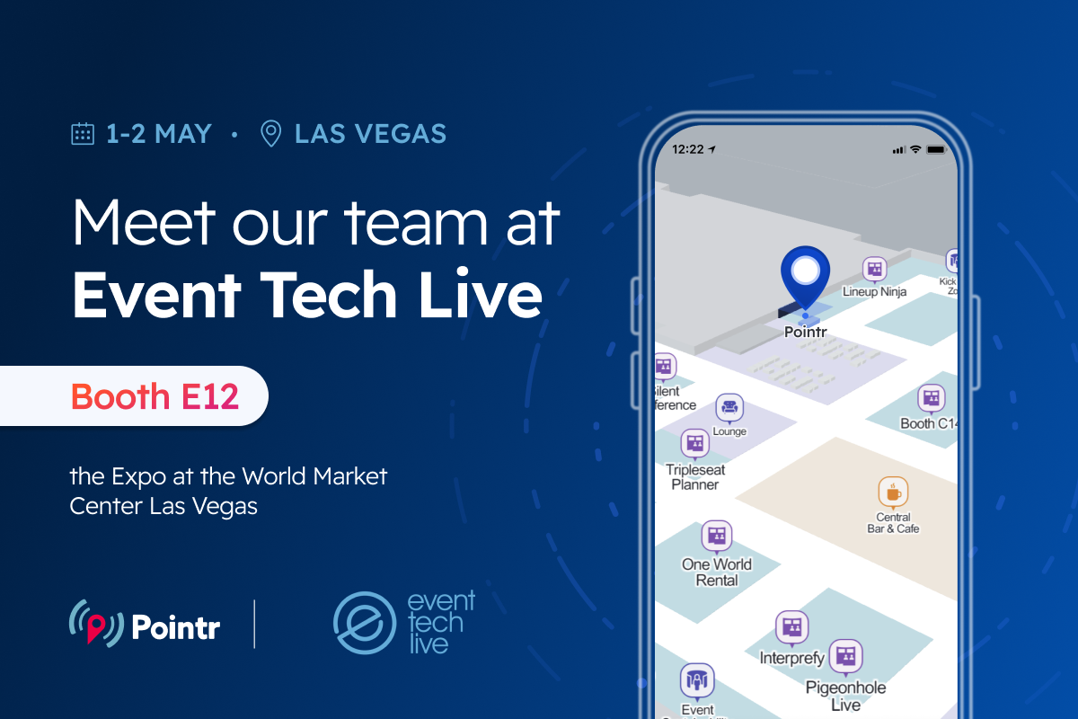 Pointr – partner and official mapping provider – Booth E12