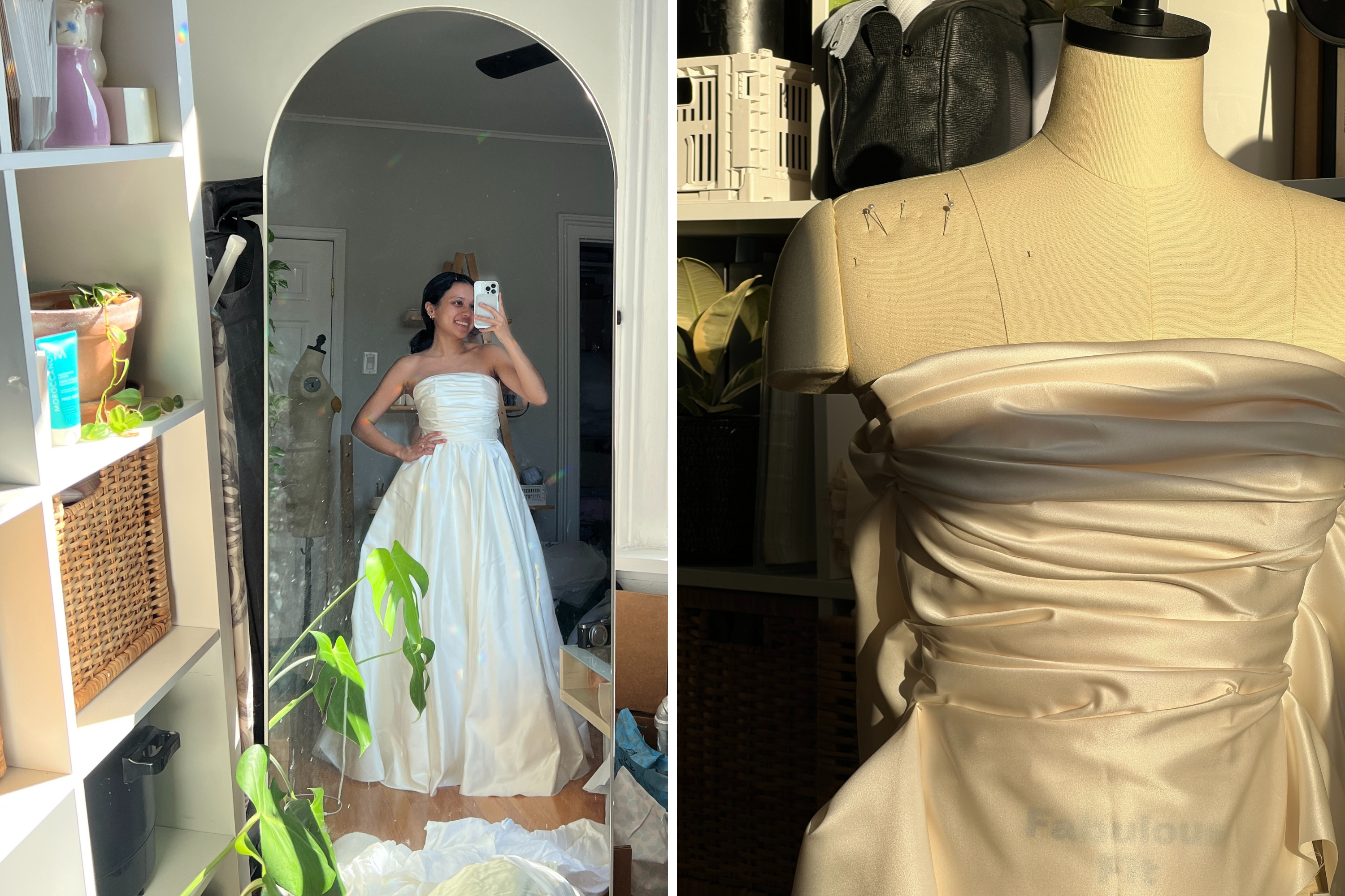 Bride Disillusioned With Wedding Dress Options Takes Matters Into Own Hands