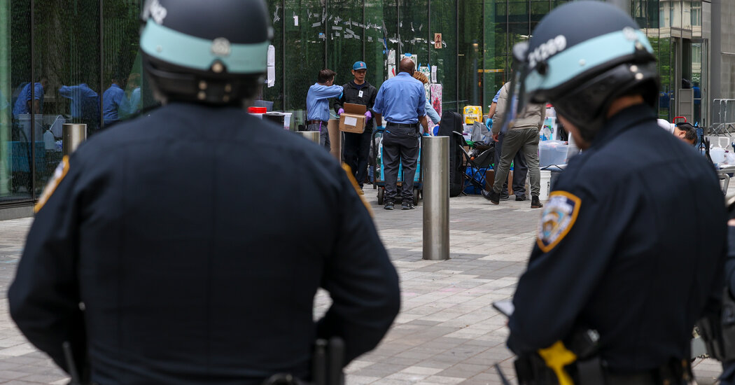 Police cleared NYU and New School protest encampments
