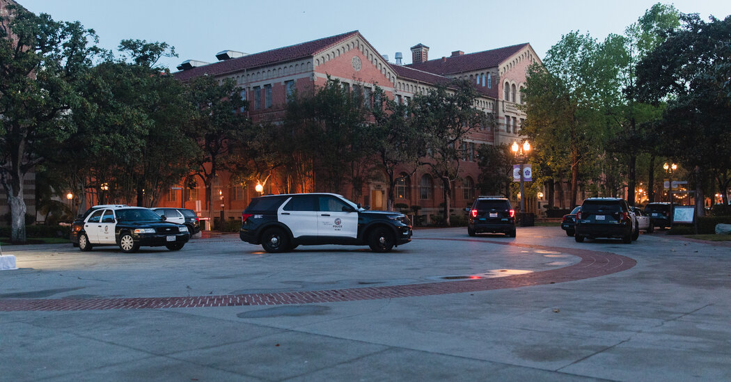 Police Clear a Pro-Palestinian Encampment at USC for a Second Time