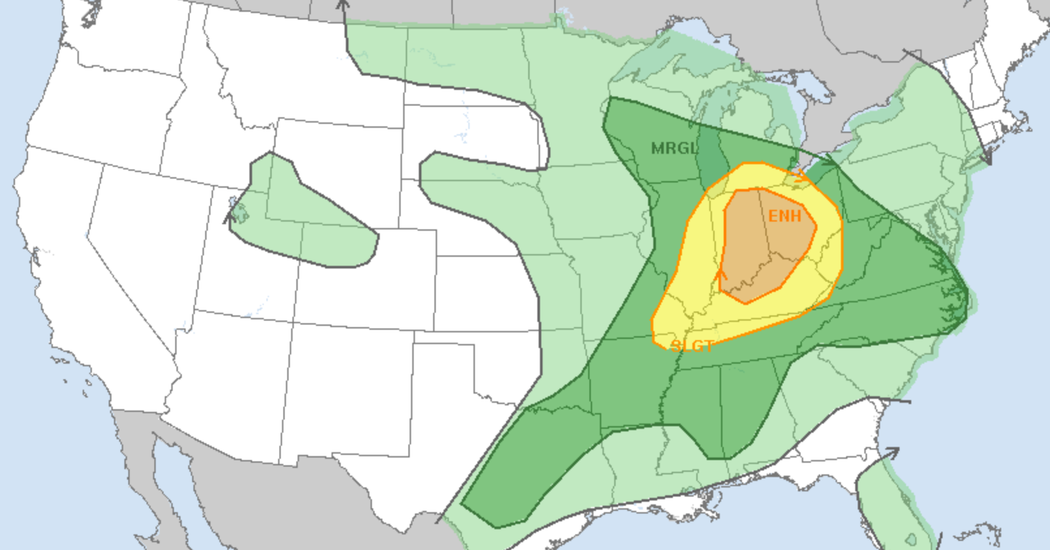 Nearly 13 Million in Midwest Brace for More Storms After Tornado Kills 1