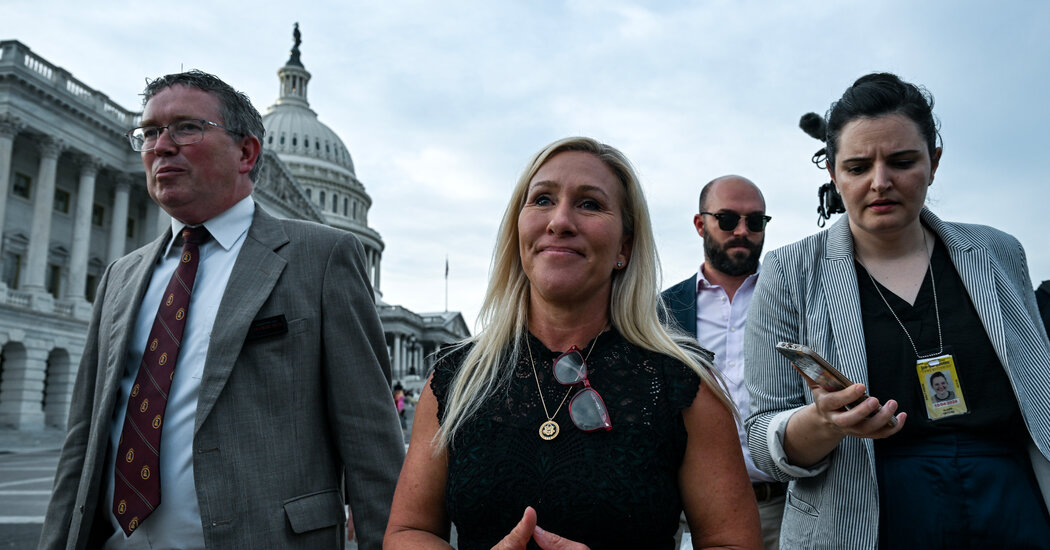 Fresh Off Defeat in Speaker Fight, Greene Is ‘Thrilled’ With the Chaos She Wrought