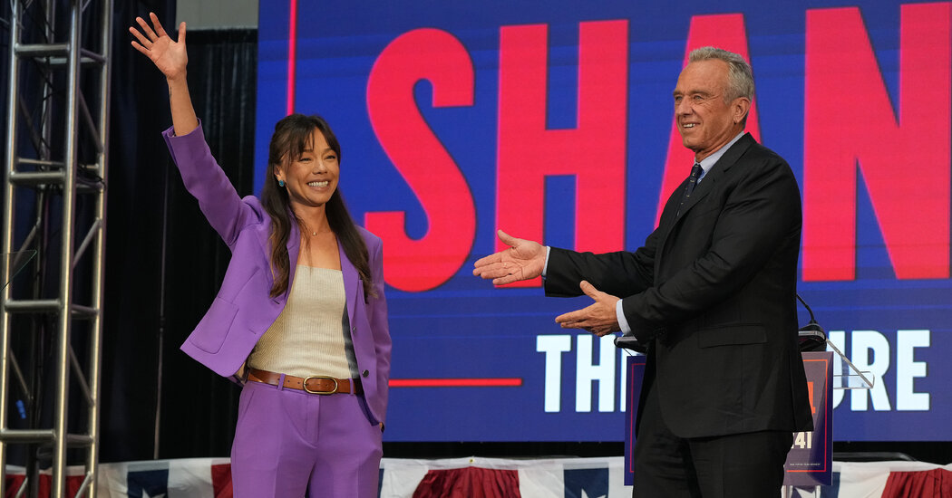 RFK Jr.’s Running Mate, Nicole Shanahan, Ventures Onto the Stump