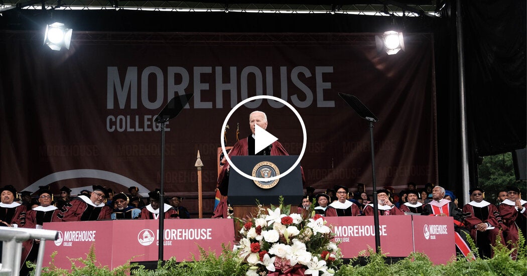 Biden Calls on Morehouse College Graduates to Defend Democracy