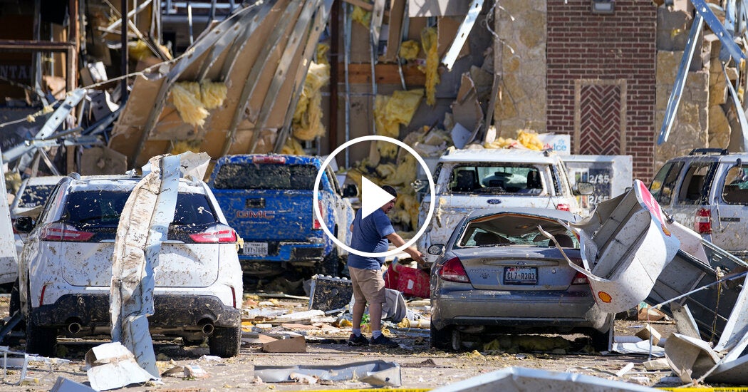 Texas Storms Topple Power Lines and Trees