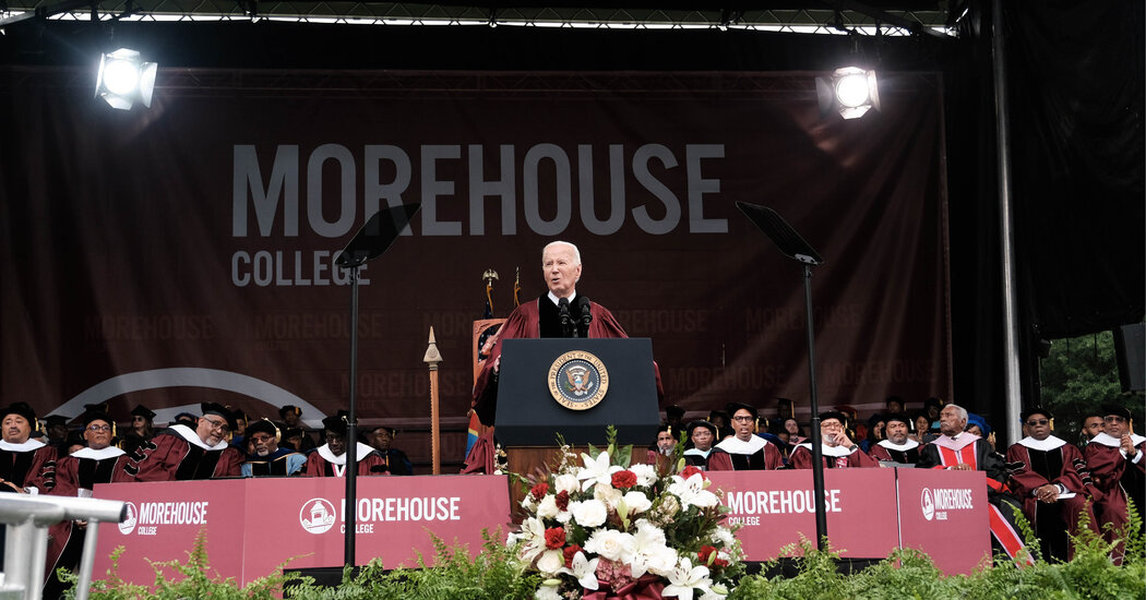 Biden’s Morehouse Commencement Speech Draws on Themes of Manhood and Faith