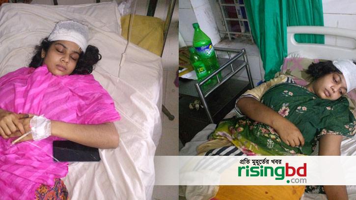 Chhatra League leader beat two sisters with a hammer
