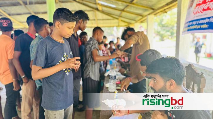 Free blood grouping campaign in Amilchhara tea garden