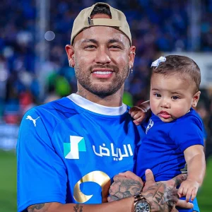Neymar's celebration of Al Hilal's champion with his daughter by making Ronaldo a spectator