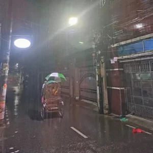 Finally, the rain of relief fell across the capital
