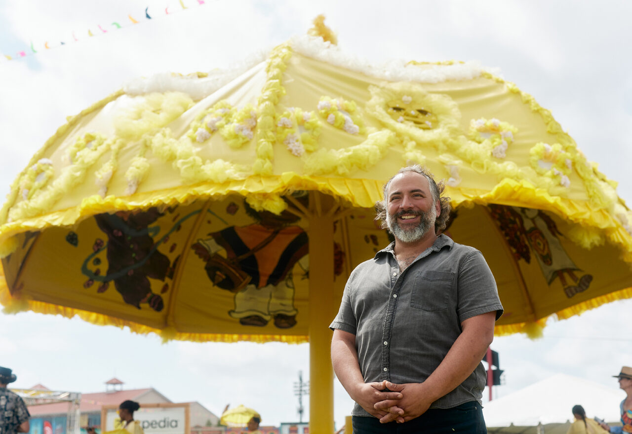 Expedia Builds a Parasol Art Installation at New Orleans Jazz Fest