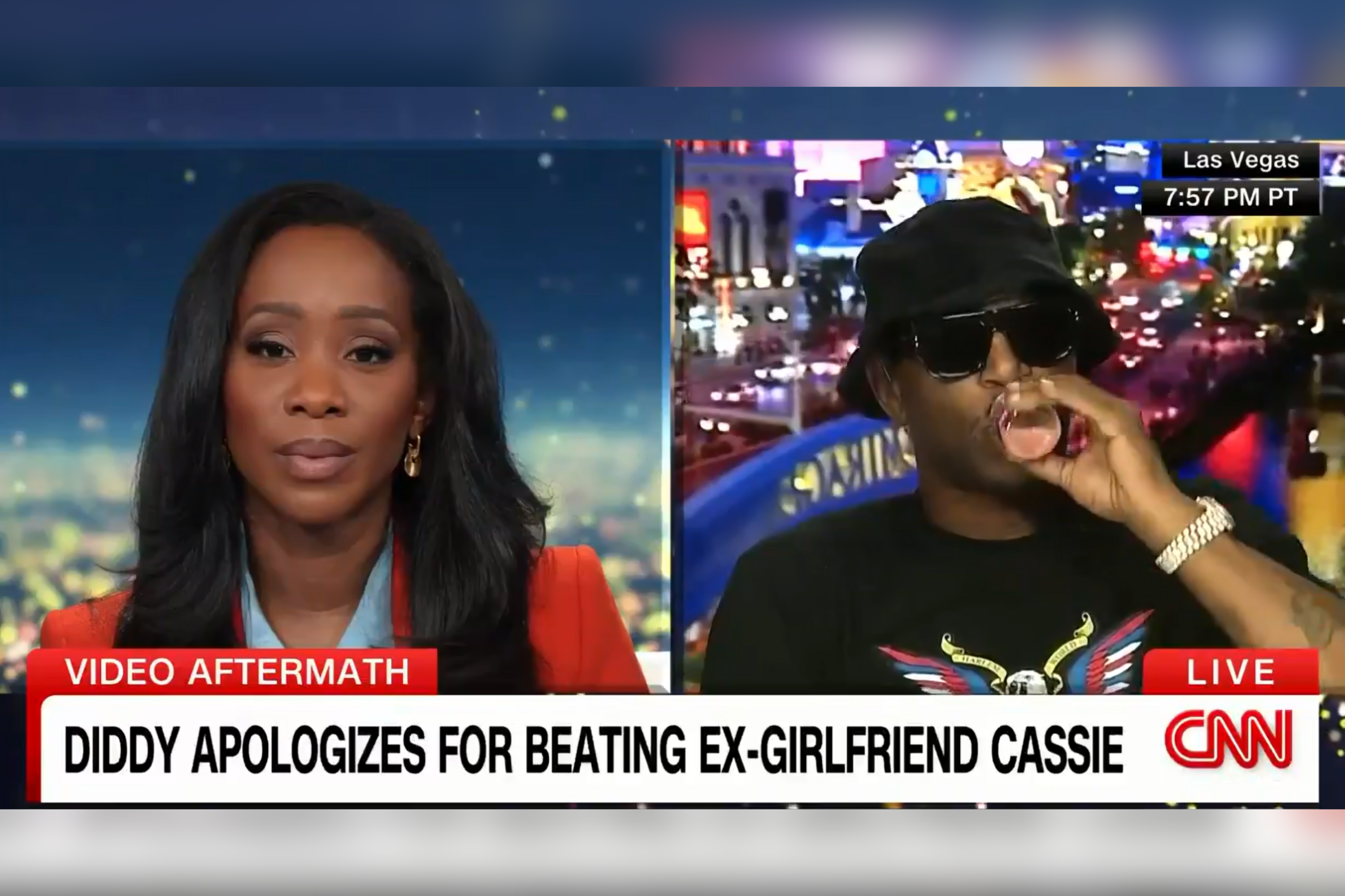 Cam’ron Drinks Sex Stimulant During CNN Diddy Interview