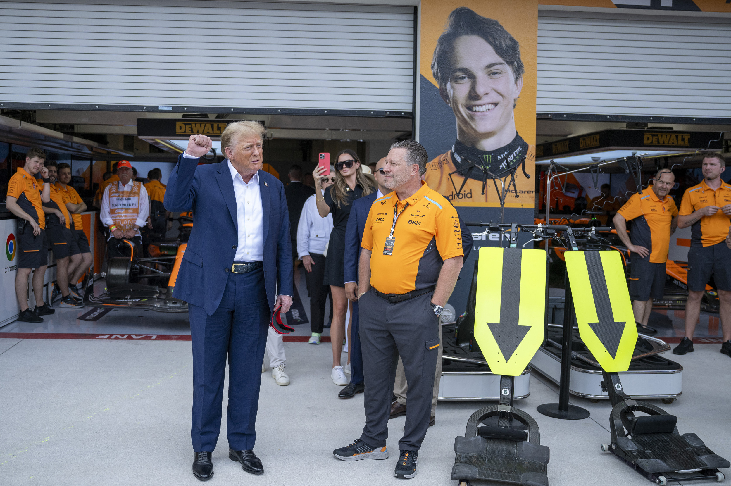 Trump Cheered as He Arrives at F1 in Miami Amid New York Trial
