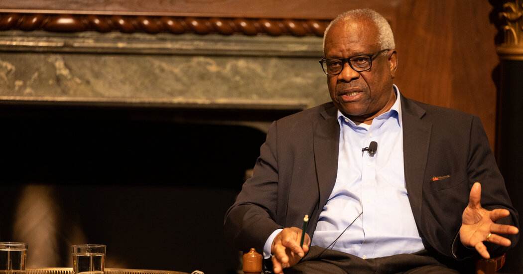 Clarence Thomas, in Financial Disclosure, Acknowledges 2019 Trips Paid by Harlan Crow