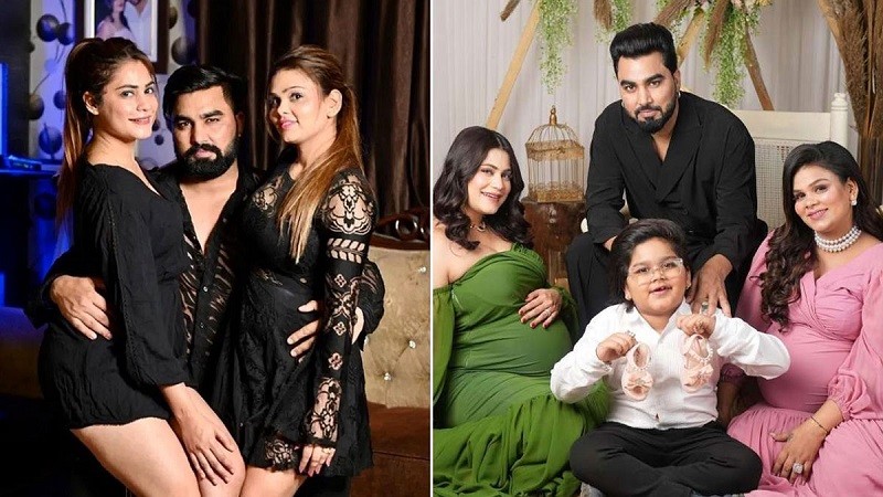 A family with two wives, Armaan is rumored to be the father of the fifth child