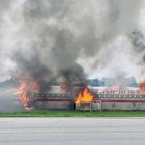 Aircraft crash drill at Shahjalal Airport