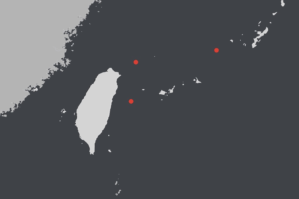 Map Shows Where US-Allied Navies Intercepted Chinese Warships