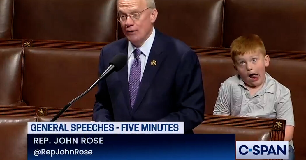 During Impassioned Defense of Trump, Congressman’s 6-Year-Old Steals the Spotlight