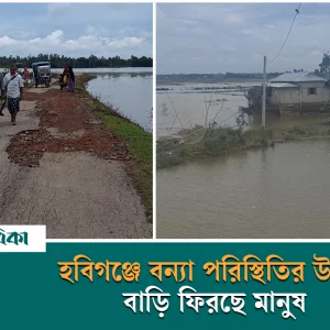 Flood situation in Habiganj has improved, people are returning home