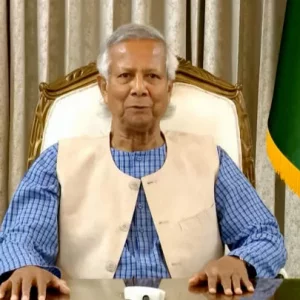 Dr. is sitting with the political party today. Yunus