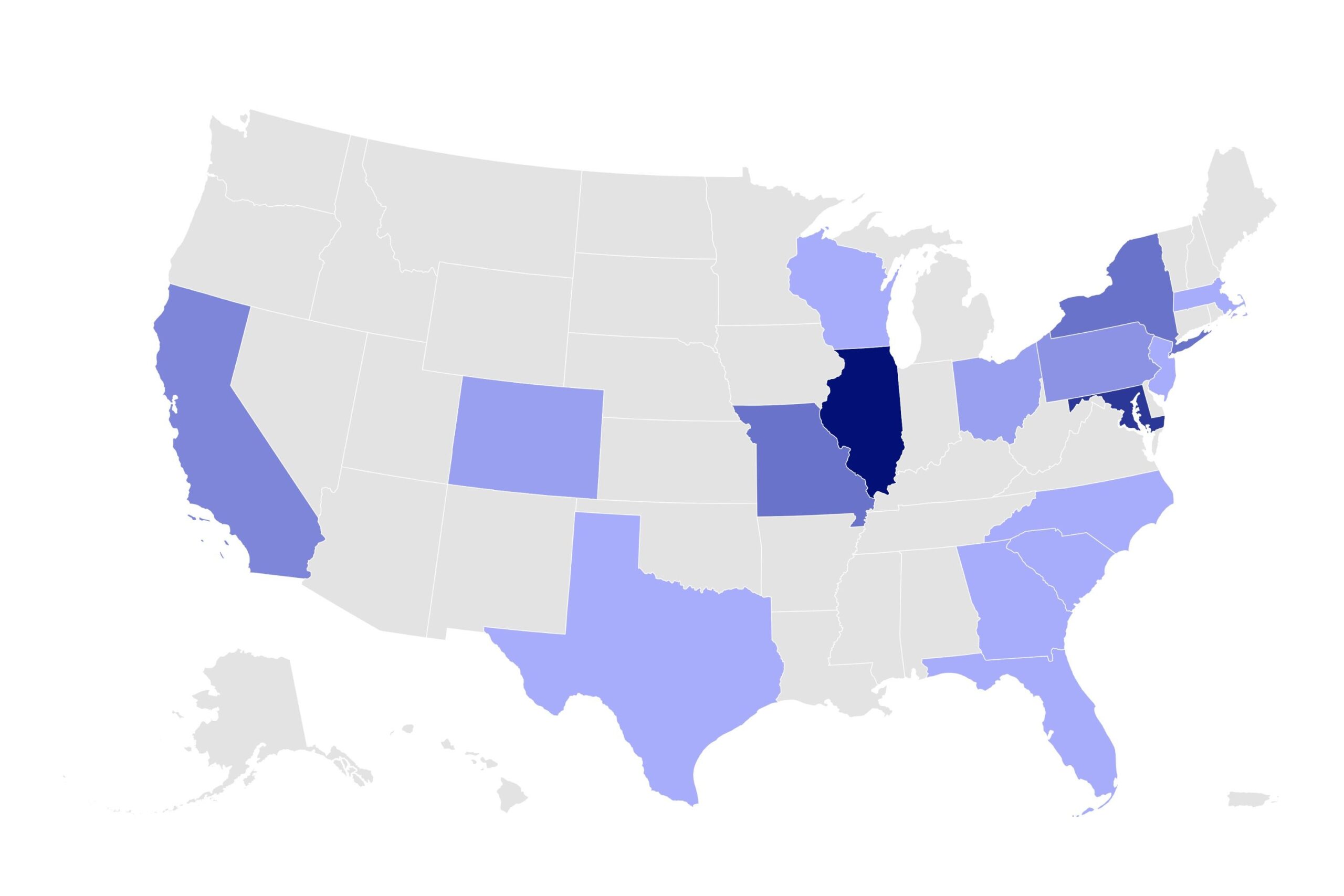 Map Shows Which States Have Hosted the Most DNCs
