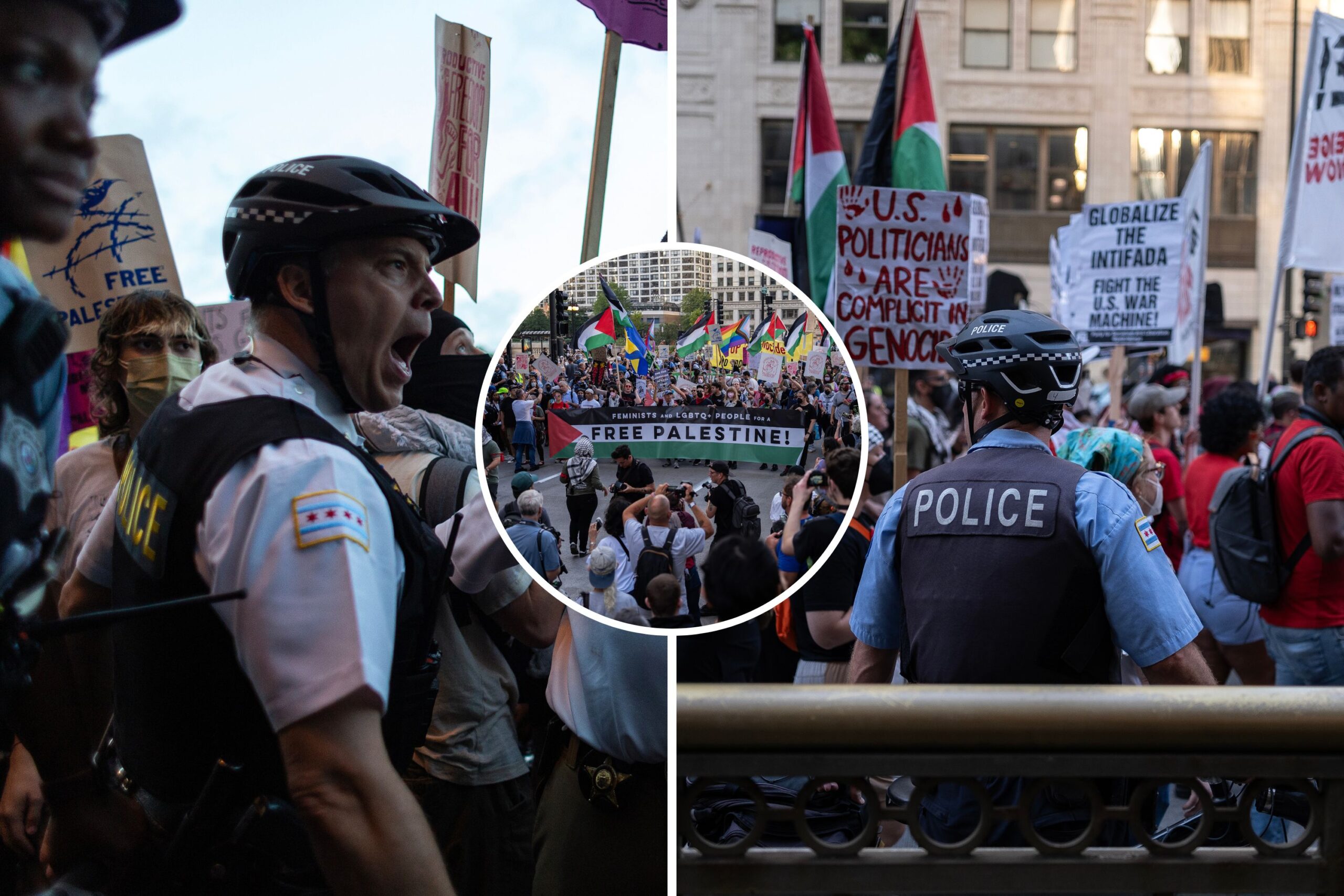 DNC LIVE UPDATES: Protesters clash with Chicago cops amid DNC convention
