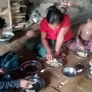 Children in some remote neighborhoods of Bandarban are crying because of lack of food