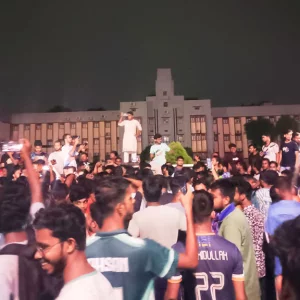 Protest in Rajshahi demanding fair share of water agreement with India