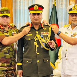 Kamrul Hasan took charge as the Principal Staff Officer of the Armed Forces Department