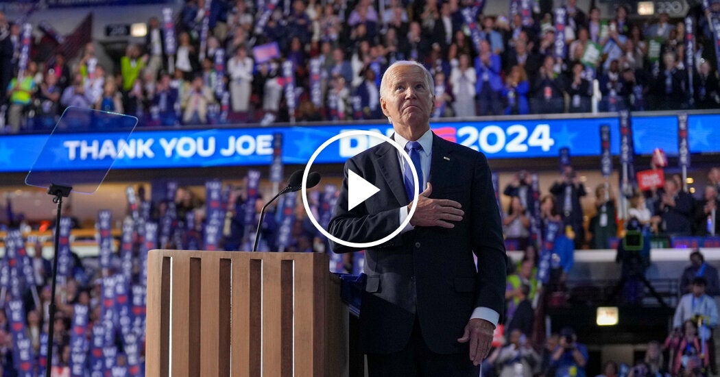 Biden Delivers Keynote on First Night of D.N.C.