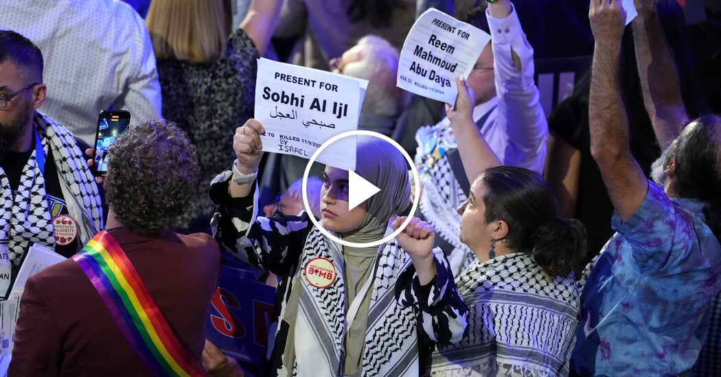 Uncommitted Delegates Call For a Palestinian Voice on D.N.C. Stage