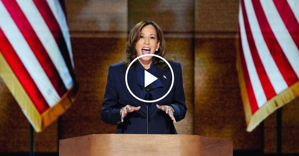 Harris Accepts Democratic Nomination – The New York Times