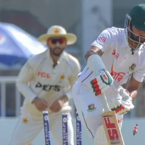 Sadman regretted the last ball, but still Bangladesh is running