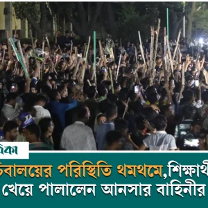 When the situation in the secretariat came to a standstill, the Ansar forces ran away after chasing the students