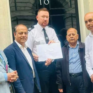 A. League's memorandum with the British Prime Minister for forcing Sheikh Hasina to 'resign'
