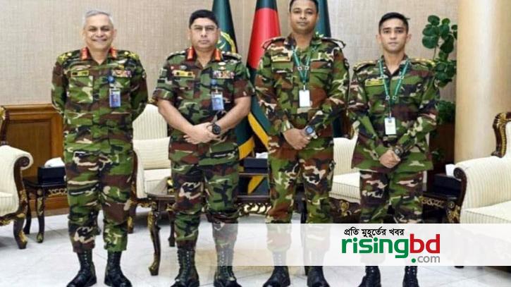 The army chief congratulated the discussed Captain Ashiq