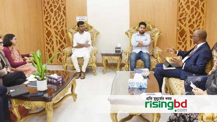 The assurance of the World Bank to work with the government in the reconstruction of the country