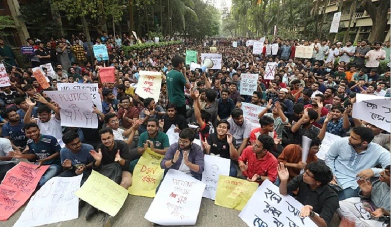 Student politics is prohibited in 13 universities and 6 medical colleges of the country