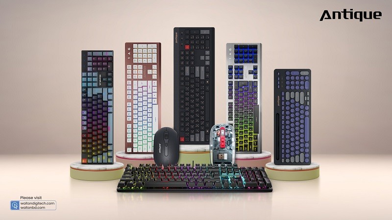 Walton brings 'Antique' brand mechanical, RGB and rechargeable keyboard-mouse