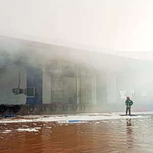 Prana depot caught fire in Comilla