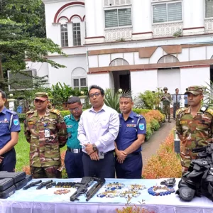 Army recovered huge weapons and equipment lost from police station in Gazipur