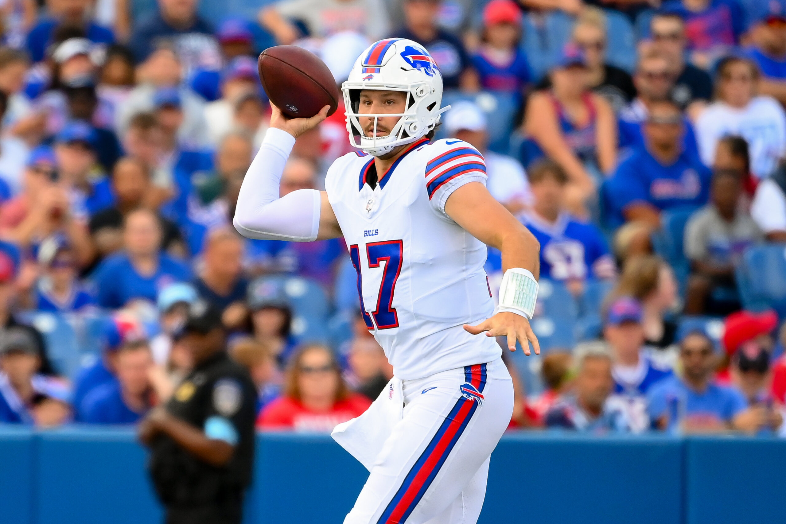 Bills’ Josh Allen Has Hilarious Reaction to Being Voted Most Overrated QB in NFL