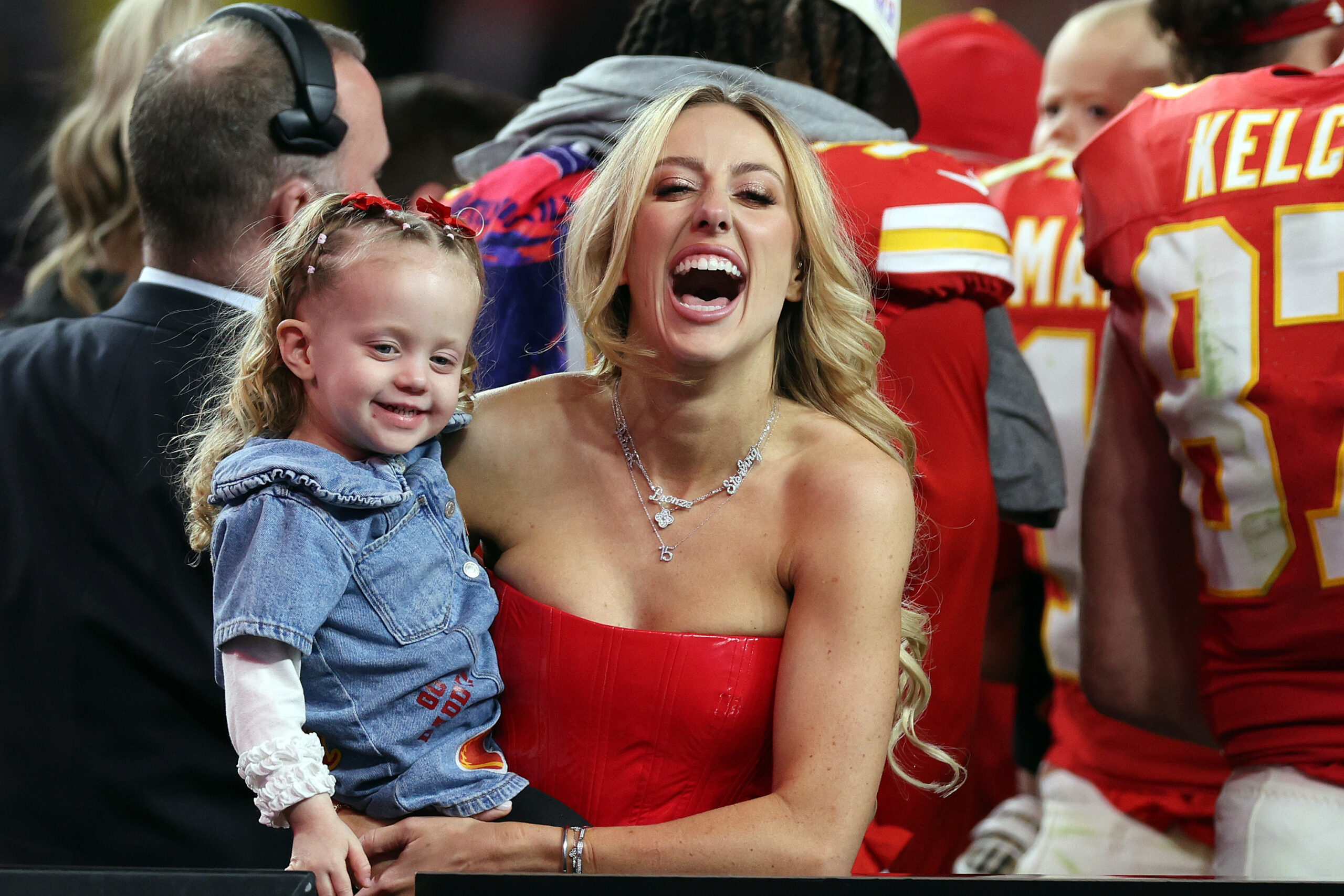 Brittany Mahomes Shares Sweet Clip of Patrick and Daughter Amid Trump Drama