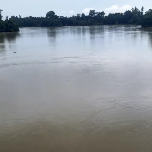 The water level of Khoai river is decreasing due to the closure of barrage in Tripura